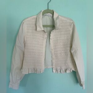 Zara girls cream blouse with ruching detail
Size 9/10